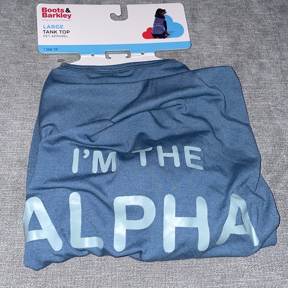 Boots & Barkley I’m The Alpha Tank Top Dog Shirt - Picture 3 of 4